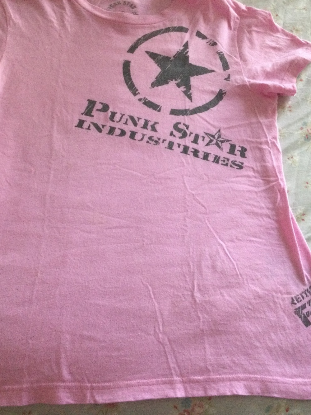 Punk Star Pink ang Gray TShirt M/L